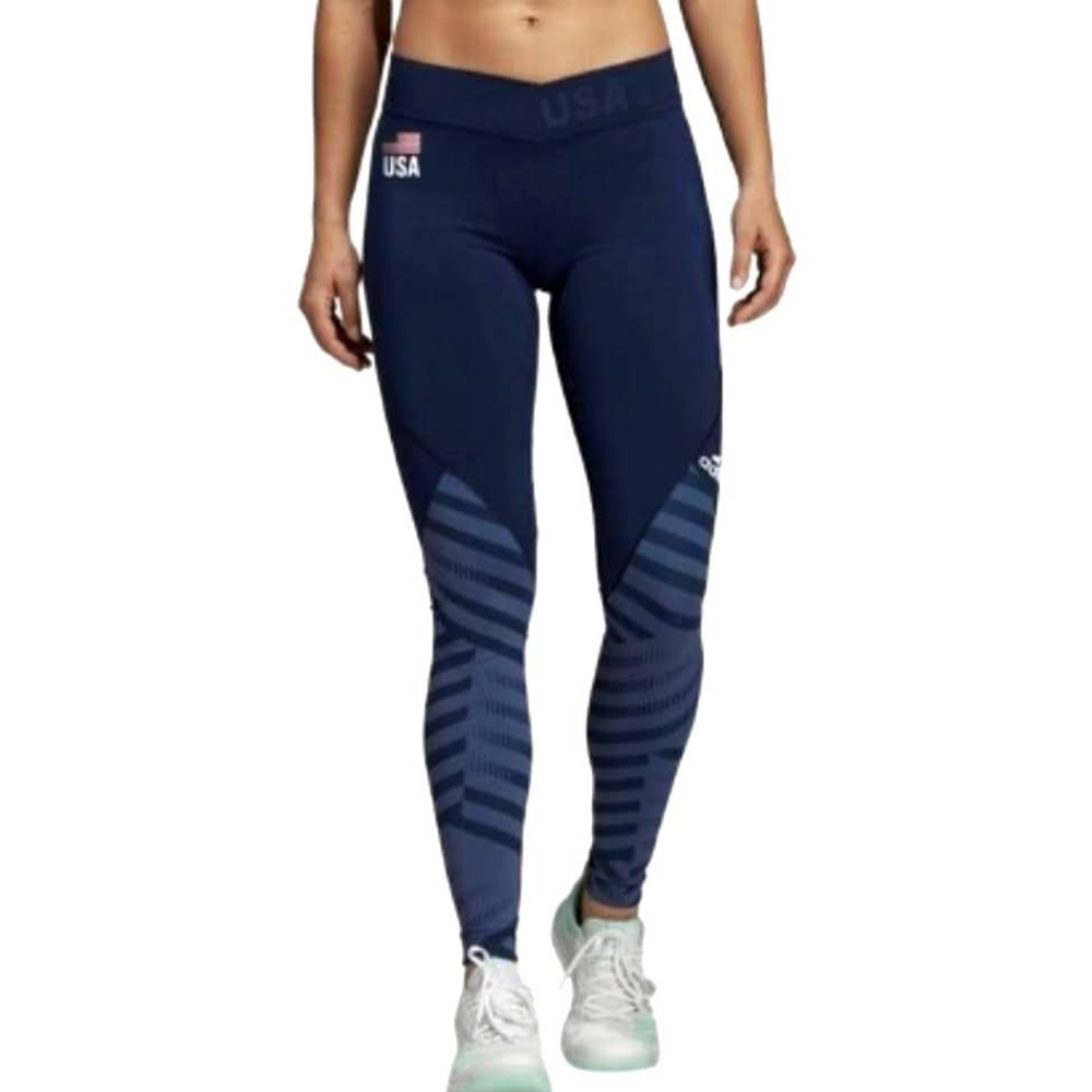 Adidas USA volleyball alphaskin leggings